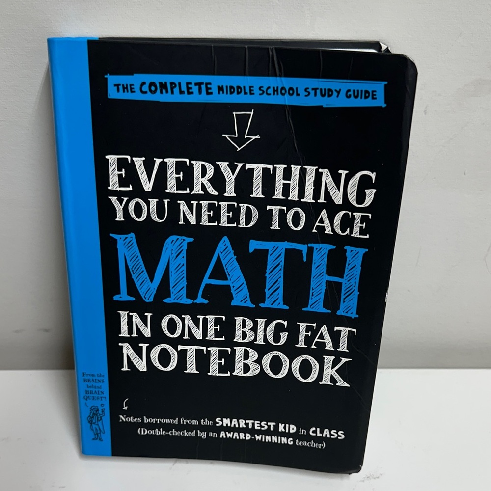 Everything You Need to Ace Math in One Big Fat Notebook - Blue/Black